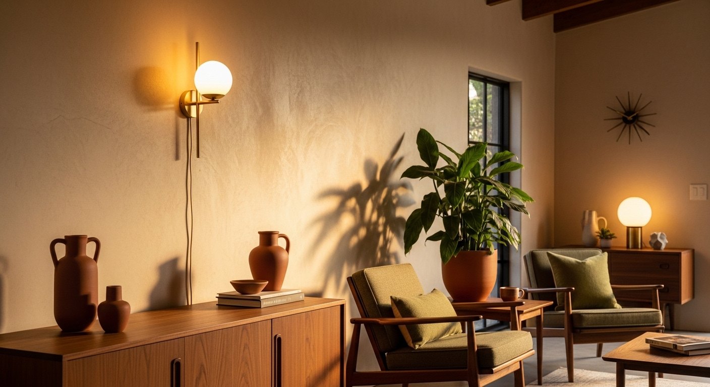 Wall Sconces That Feel Mid-Century